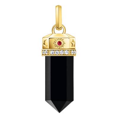 Pendentif Cosmic Amulets en Plaqué Or Jaune & Onyx Noir - PE955-177-11 - Thomas Sabo