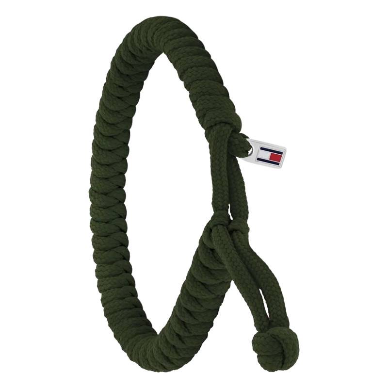 Green Nylon Axel Bracelet, Adjustable Length 19 cm - 2790594 - Tommy Hilfiger