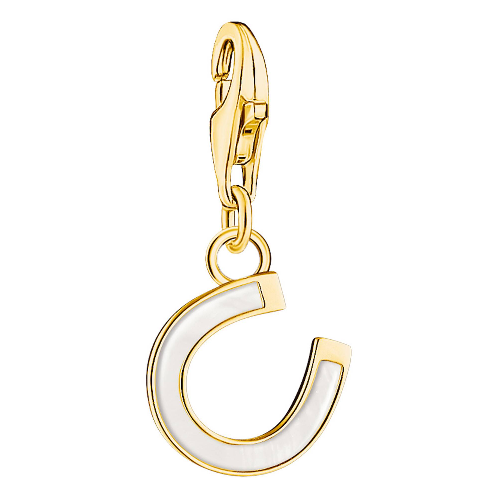 Boucles D'oreille Pendantes En Argent Rhodié Fer à Cheval Et Fermoir Poussette P 26144