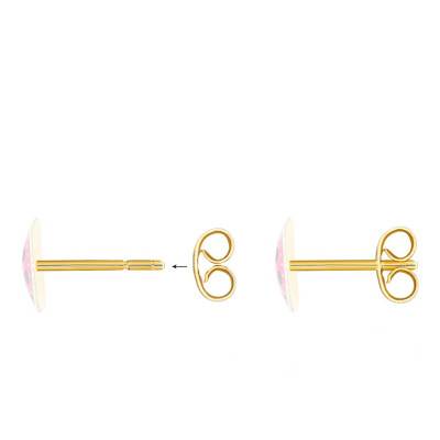 Boucles d'oreilles enfant étoiles Or Jaune - Bambins