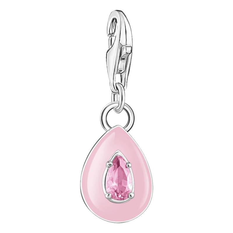 925 Silver Pink Stone Drop Charm Pendant - 2028-041-9 - Thomas Sabo