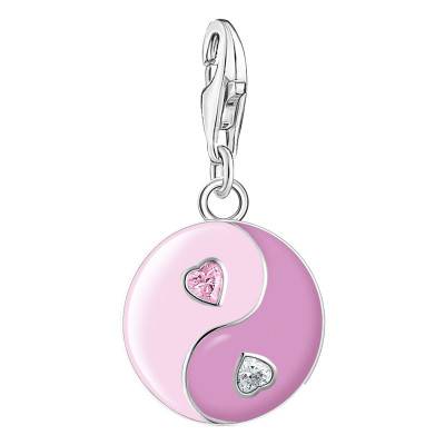 Pendentif Charm Yin & Yang Rose & Pierres Coeur en Argent - 2000-041-7 - Thomas Sabo