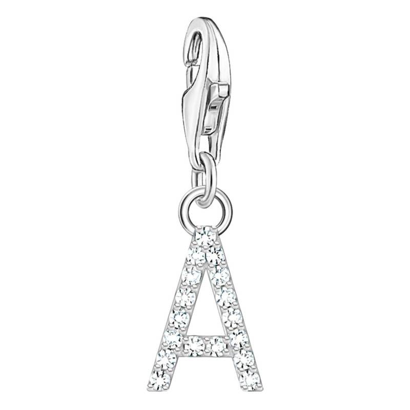 925 Silver White Cubic Zirconia Letter Charm Pendant - Thomas Sabo