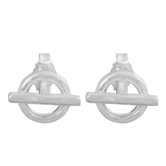 Boucles D'Oreilles Créoles Clio Blue En Argent 925 - Modèle Sabbia, Occasion (Prix Neuf 109€)