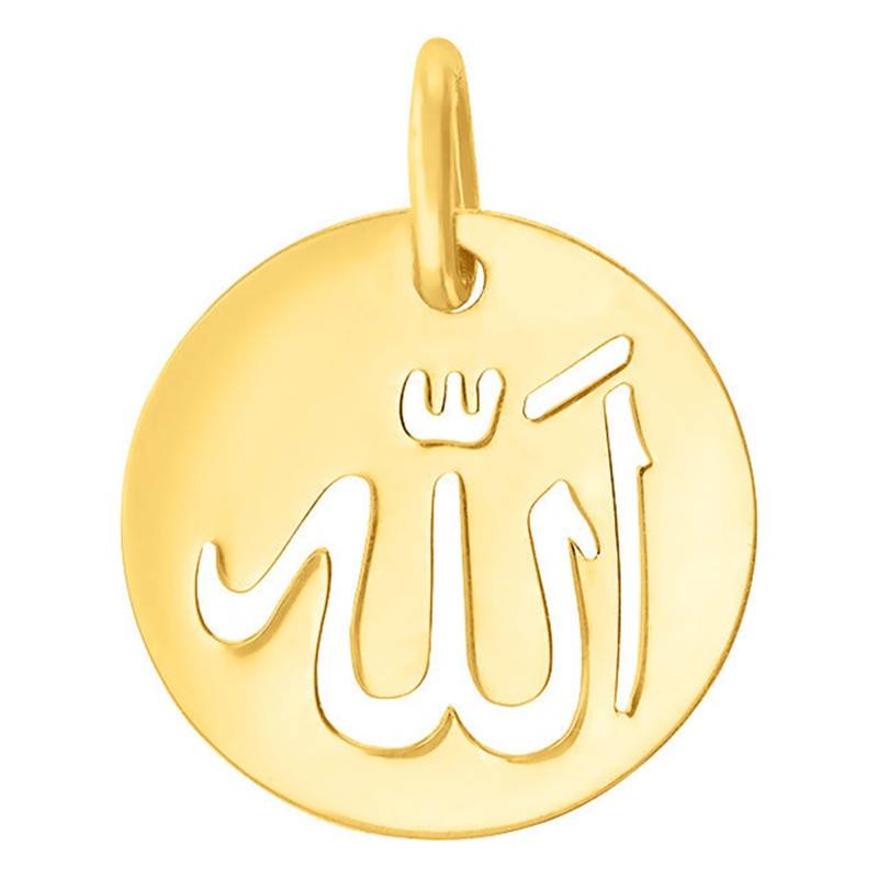 Yellow Gold Allah Medallion - Vandona