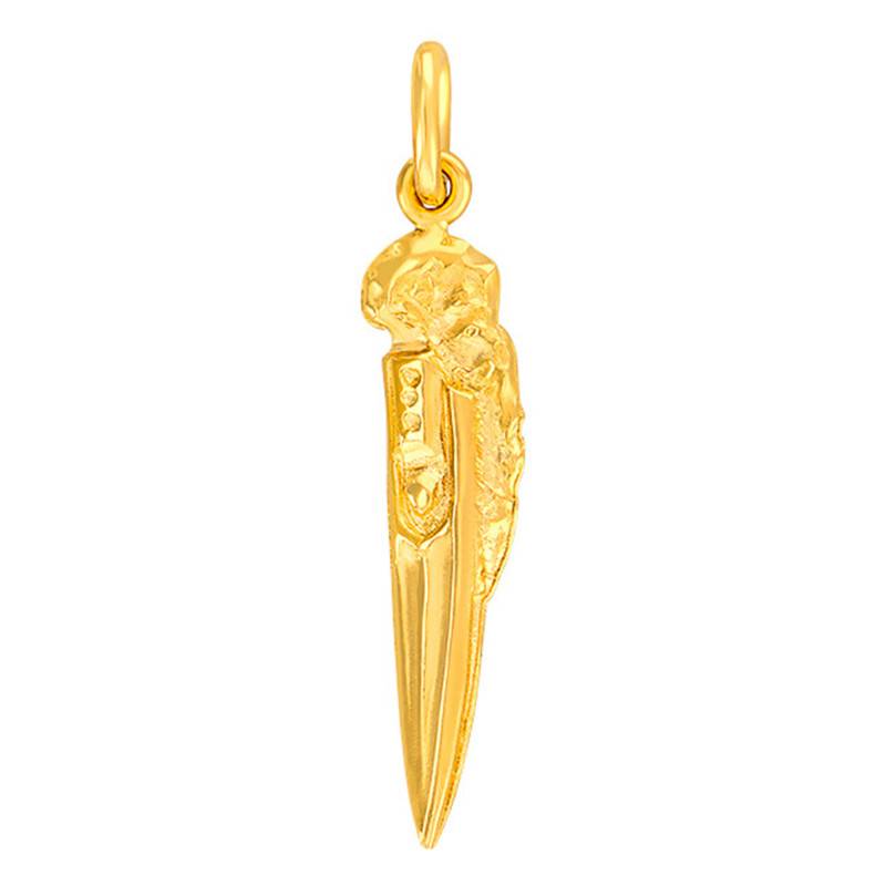 Yellow Gold Blade Pendant - Vandona