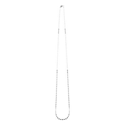 925 Silver Long Necklace, 95 cm - Clio Blue