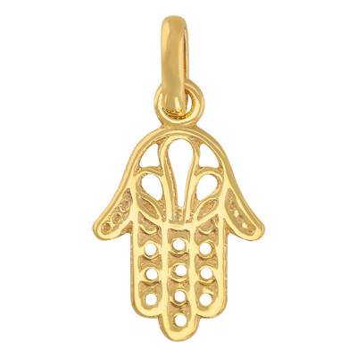 Yellow Gold 375 or 750 Hand of Fatima Pendant - Rosatella