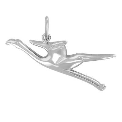 Pendentif Flamant Rose Argent - Vandona