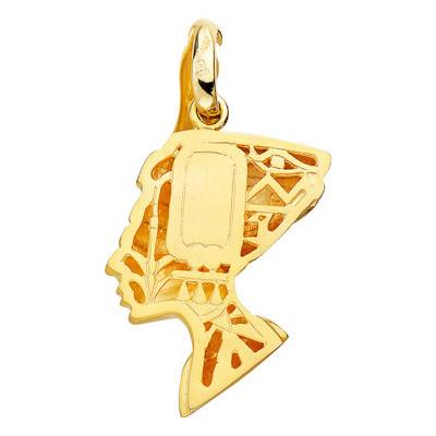 Pendentif Nefertiti bicolore Or Jaune 750 - Lumiosa
