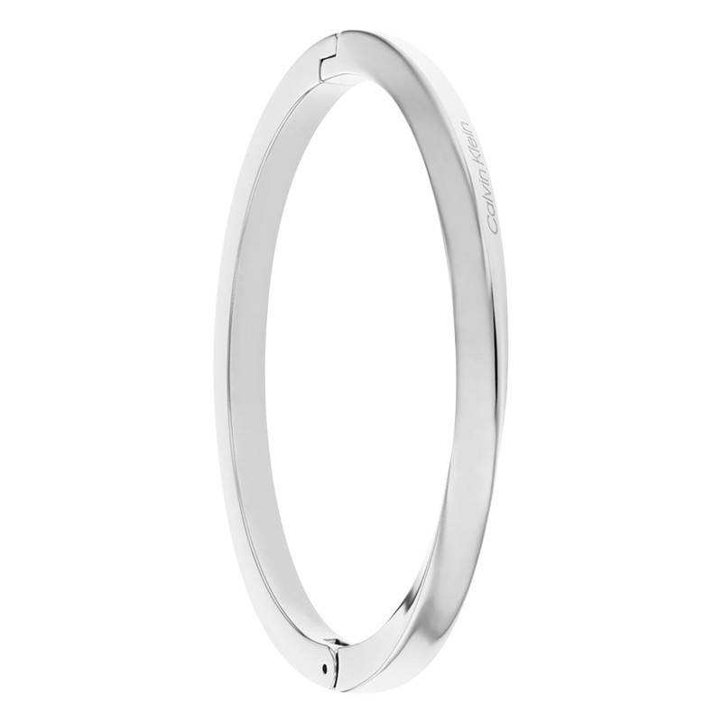 Twisted Ring Stainless Steel Bangle Bracelet, Length 17,50 cm - 35000312 - Calvin Klein