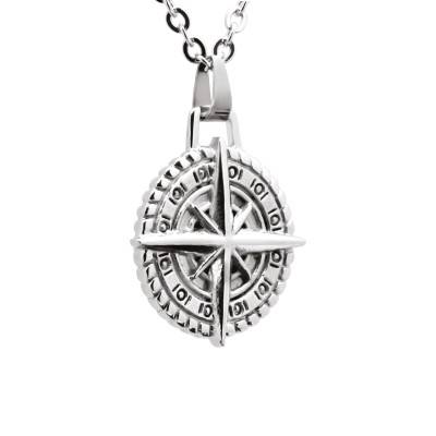 Cap Horn Stainless Steel Necklace, Adjustable Length 55 cm - HP0880 - Rochet