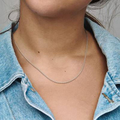 Chaîne à Maille Forçat, Argent 925, Longueurs 45 à 75 cm - Pandora