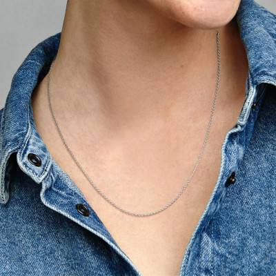 925 Silver Cable Chain, Length 45 cm or 90 cm - Pandora