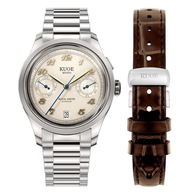 Royal Smith 90-010 Automatic Ivory x Grainy Finish Dial Watch rs90010-iv-grainy - Kuoe Kyoto