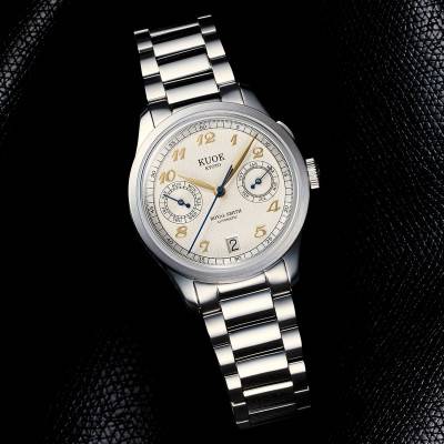 Royal Smith 90-010 Automatic Ivory x Grainy Finish Dial Watch rs90010-iv-grainy - Kuoe Kyoto