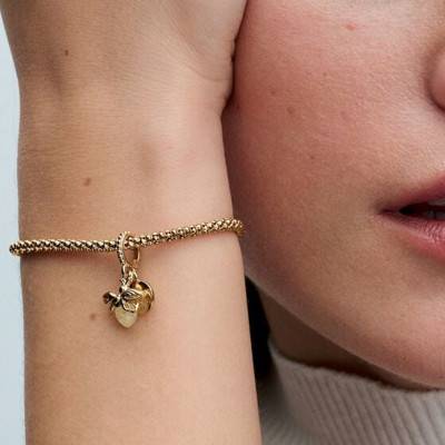 Gold-Plated Glow-in-the-Dark Firefly Pendant Charm - Pandora