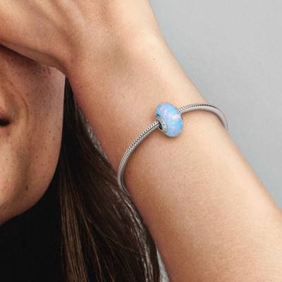 925/1000 Silver Opalescent Blue Charm - Pandora