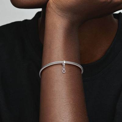 Charm Pendant Symbole de l'Infini Scintillant en Argent 925 - Pandora
