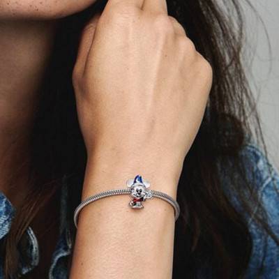 Disney Mickey Sorcerer's Apprentice 925/1000 Silver Charm - Pandora