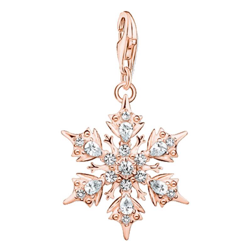 Rose Gold-Plated Snowflake Pendant -1903-416-14 - Thomas Sabo