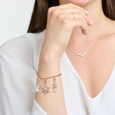Rose Gold-Plated Snowflake Pendant -1903-416-14 - Thomas Sabo