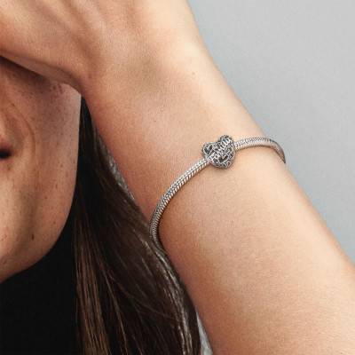 925 Sterling Silver Family Heart Charm - Pandora