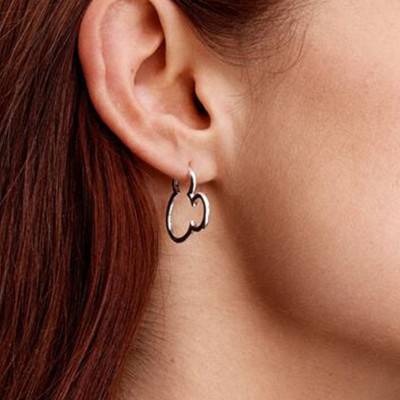 Créoles Disney Silhouette de Mickey en Argent 925 - Pandora