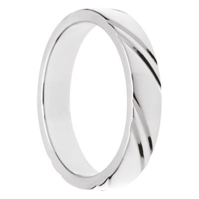 Bague Dear Rainurée en Acier - HA748358 - Rochet