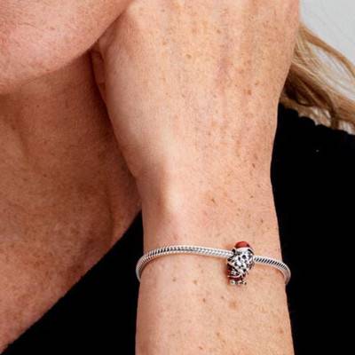 925/1000 Silver Jolly Santa Claus Charm - Pandora