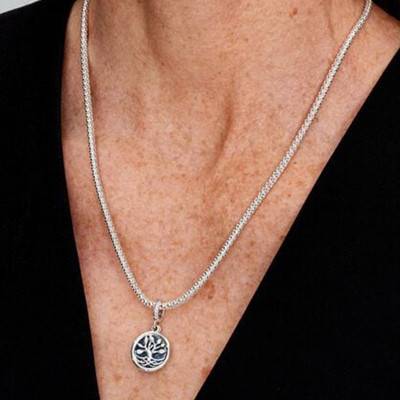 Glow-in-the-Dark Double Infinity Tree Pendant Charm in 925 Silver - Pandora