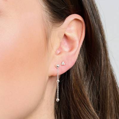 Clou d'oreille Unique Pierres Blanches Argent, H2138-051-14 - Thomas Sabo