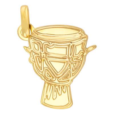 Djembé 375/1000 or 750/1000 Yellow Gold Pendant - Rosatella