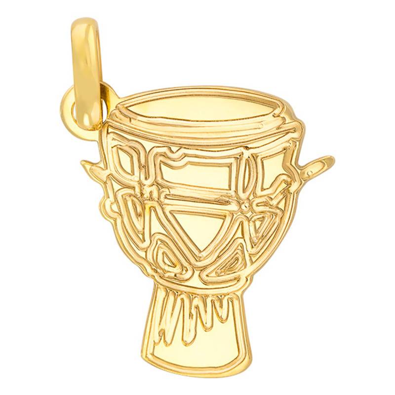 Djembé 375/1000 or 750/1000 Yellow Gold Pendant - Rosatella