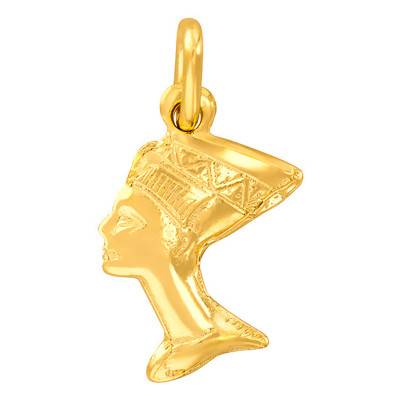 Yellow Gold Egyptian Head Pendant - Vandona