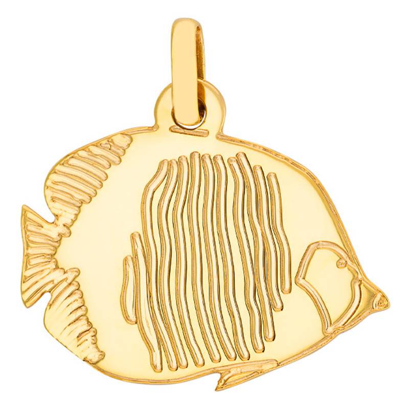 "Exotic Fish Pendant in 375/1000 or 750/1000 Yellow Gold" - Rosatella
