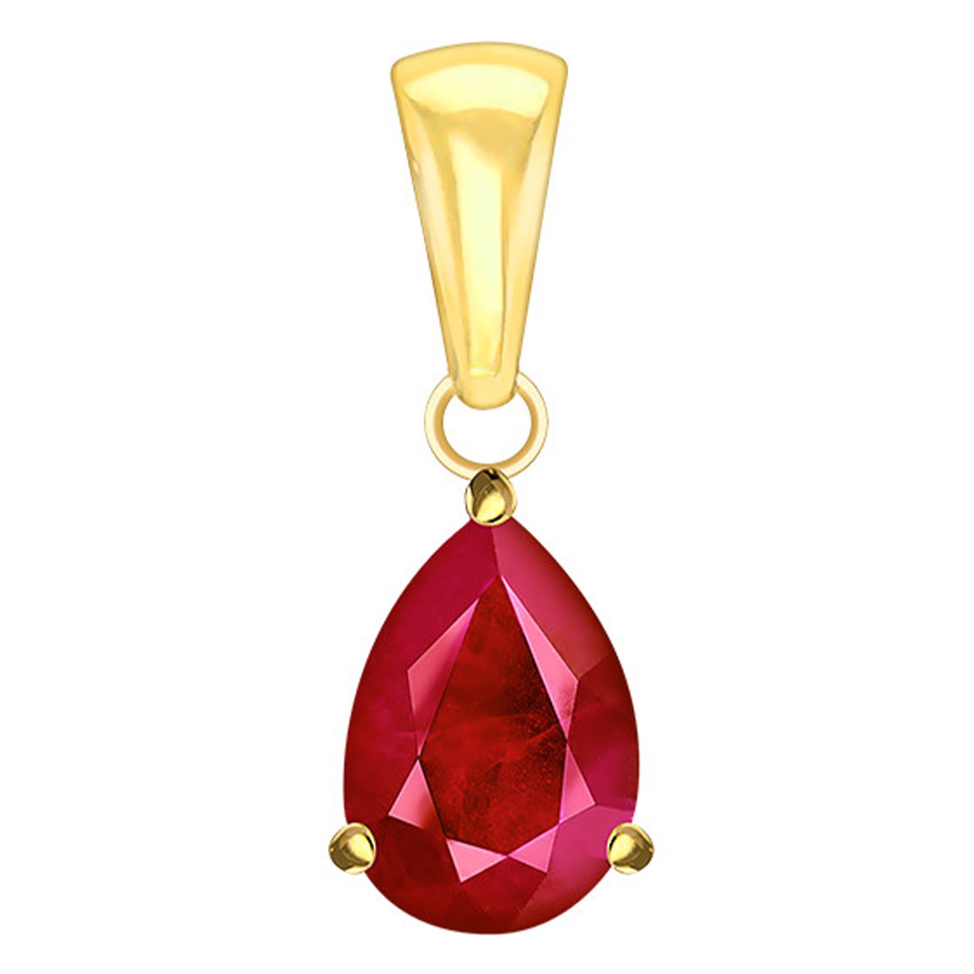 Pendentif rubis Or Jaune 375 Aurora Ocarat