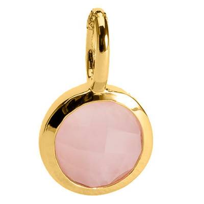 Pendentif Lisa, Plaqué or & Quartz rose - Ana & Cha