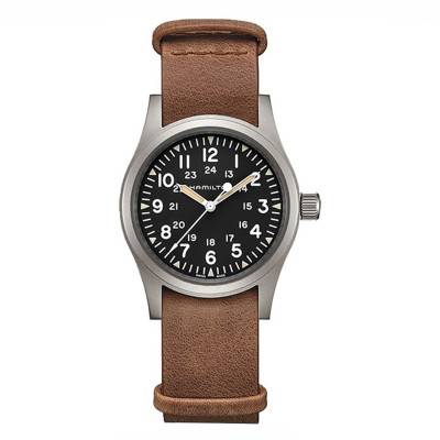 Montre Khaki Field Mechanical Brown Leather Nato H69439531 - Hamilton