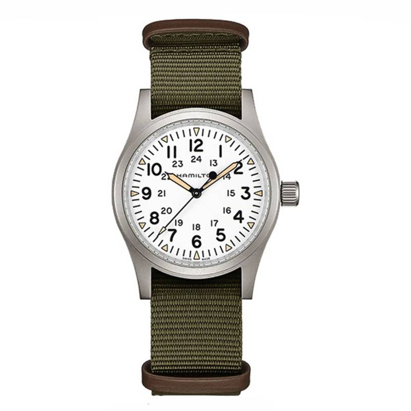 Hamilton Khaki Field Mechanical White Dial Watch H69439411 - Hamilton