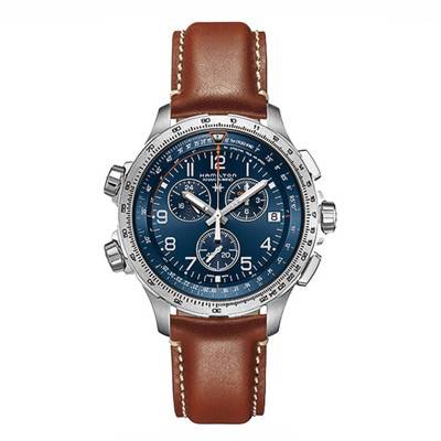 Hamilton Khaki X-Wind Chrono Quartz GMT Watch H77922541 - Hamilton