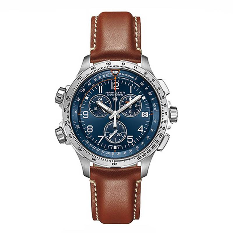 Hamilton Khaki X-Wind Chrono Quartz GMT Watch H77922541 - Hamilton