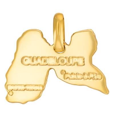 Pendentif Guadeloupe Gravé, Or Jaune 375 ou 750 - Rosatella