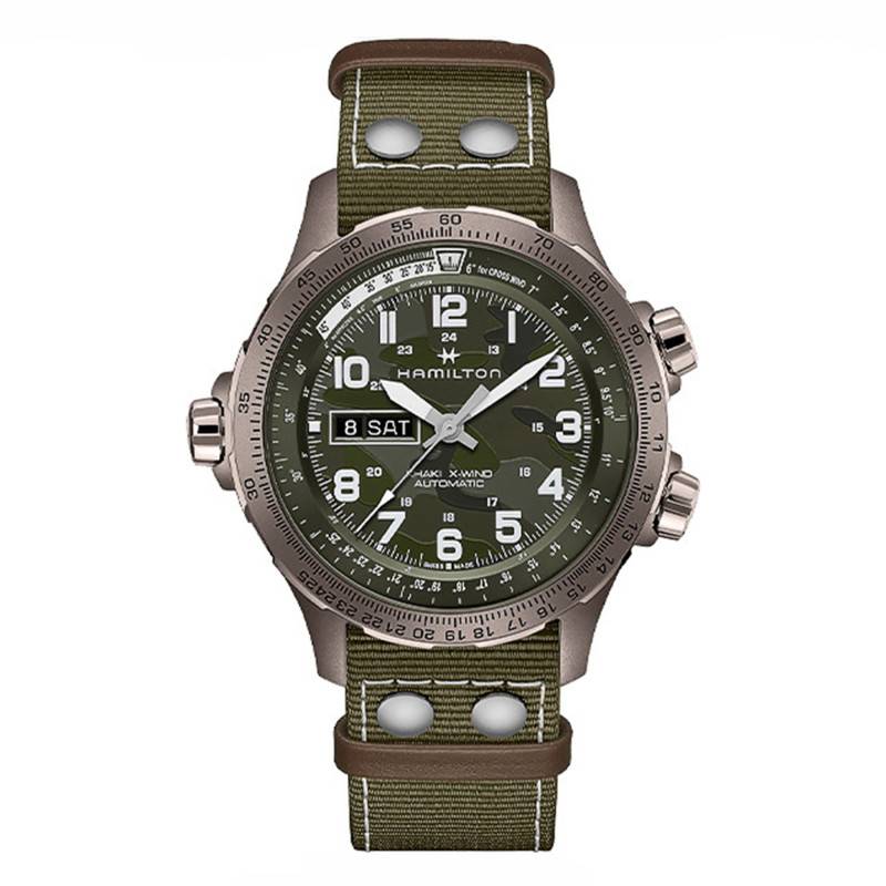 Khaki Aviation X-Wind Day Date Automatic H77775960 Watch - Hamilton