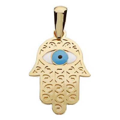 Pendentif main de Fatma en Or Jaune 750 - Lumiosa