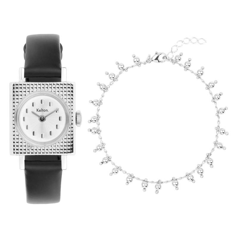 Silver Lady 50 Watch / Silver Gypsy Bracelet Gift Set Kelton x Nilaï - Kelton