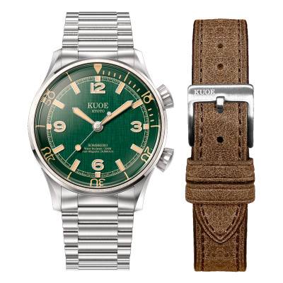 Sombrero 90-011 Green Linen Textured Dial Watch - Kuoe Kyoto