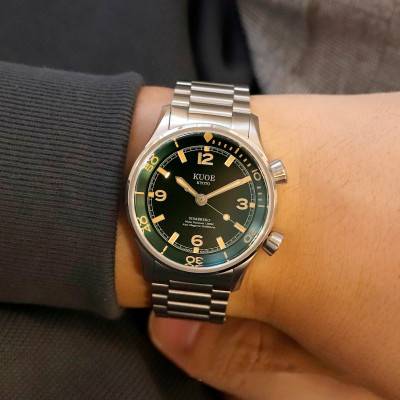 Sombrero 90-011 Green Linen Textured Dial Watch - Kuoe Kyoto