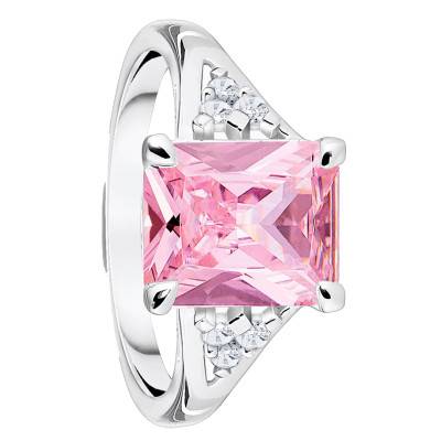 Bague Heritage Pierre Rose et Zircons en Argent - TR2362-051-9 - Thomas Sabo