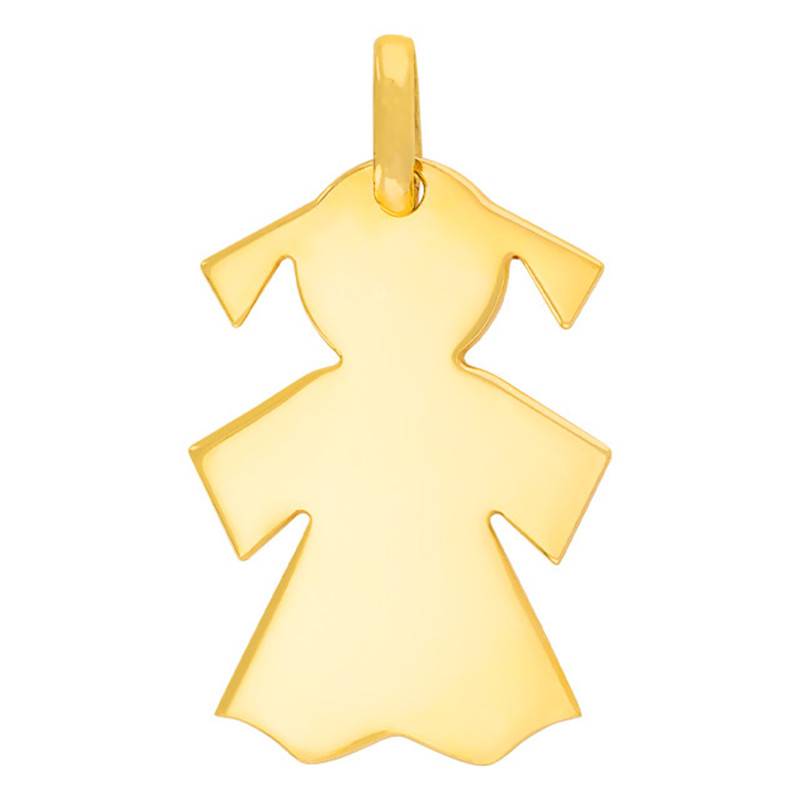Yellow Gold 375 or 750 Little Girl Pendant - Rosatella